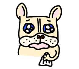 A lovely French Bulldog sticker #7561684
