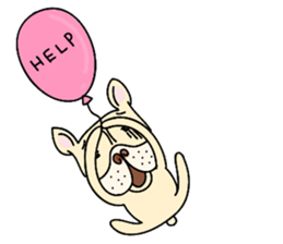 A lovely French Bulldog sticker #7561691