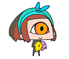 Hitotsume and the funny everyday sticker #7562095