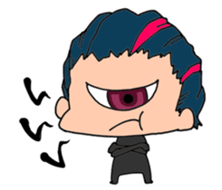 Hitotsume and the funny everyday sticker #7562097