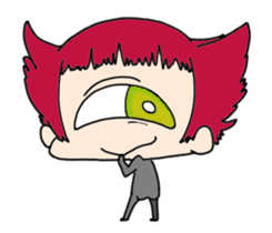 Hitotsume and the funny everyday sticker #7562103