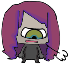 Hitotsume and the funny everyday sticker #7562110