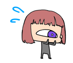 Hitotsume and the funny everyday sticker #7562120