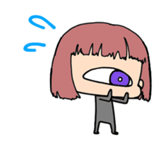 Hitotsume and the funny everyday sticker #7562120