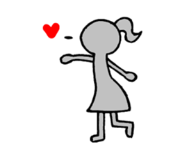 shadow girl sticker #7562177