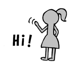 shadow girl sticker #7562191