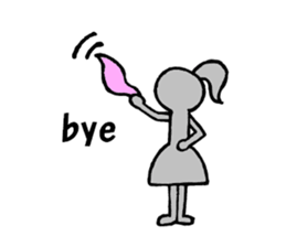 shadow girl sticker #7562196