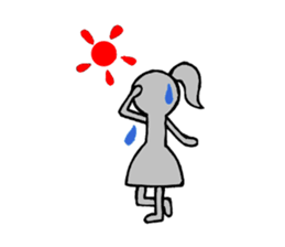 shadow girl sticker #7562200