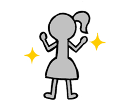 shadow girl sticker #7562206