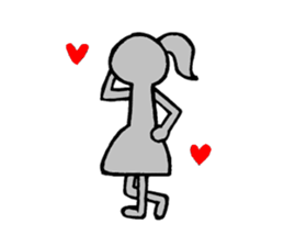 shadow girl sticker #7562207