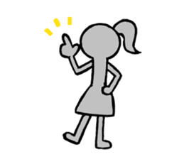 shadow girl sticker #7562209