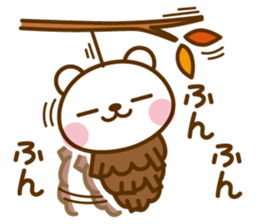 It's an autumn bear sticker #7562663