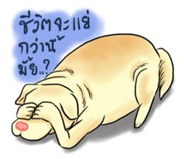 Fat Dog Slow Life sticker #7562901
