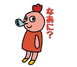 Sticker of fairy chicken sticker #7563203