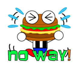 Frankly Humburger! sticker #7564844