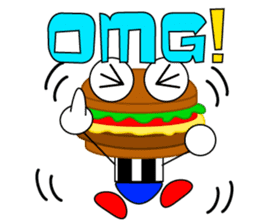 Frankly Humburger! sticker #7564845