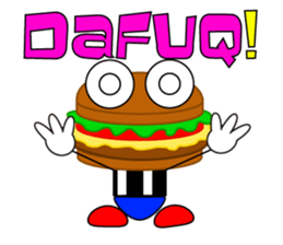 Frankly Humburger! sticker #7564862