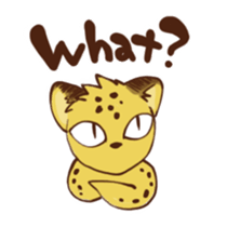 Curious leopard 2 sticker #7565716