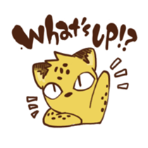 Curious leopard 2 sticker #7565720