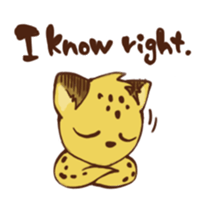 Curious leopard 2 sticker #7565721