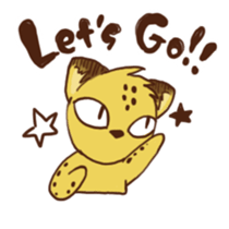 Curious leopard 2 sticker #7565740