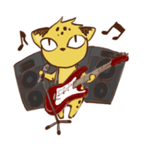 Curious leopard 2 sticker #7565746