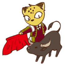 Curious leopard 2 sticker #7565750