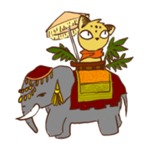 Curious leopard 2 sticker #7565751