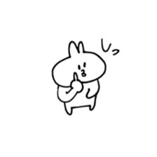 Rabbit, occasionally teeth sticker #7566292