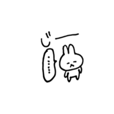 Rabbit, occasionally teeth sticker #7566304