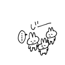 Rabbit, occasionally teeth sticker #7566306