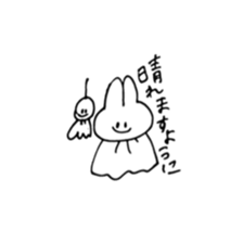 Rabbit, occasionally teeth sticker #7566312