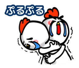 Eyebrows Chicken sticker #7566620