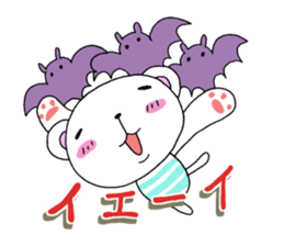 Halloween and daily life of the bear sticker #7567662