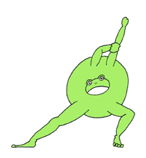 Round Frog and Rabbit sticker #7568662