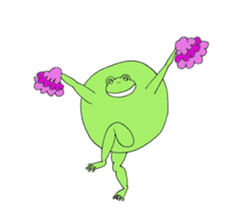 Round Frog and Rabbit sticker #7568663