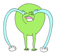 Round Frog and Rabbit sticker #7568665