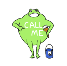 Round Frog and Rabbit sticker #7568671