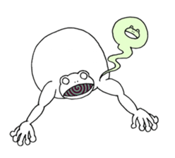 Round Frog and Rabbit sticker #7568672