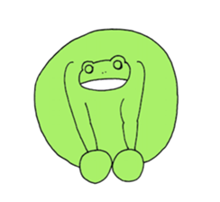 Round Frog and Rabbit sticker #7568675