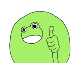 Round Frog and Rabbit sticker #7568677