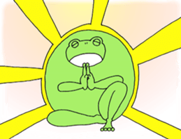 Round Frog and Rabbit sticker #7568683