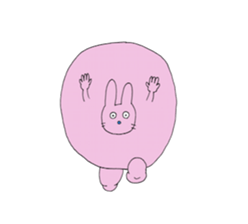 Round Frog and Rabbit sticker #7568688
