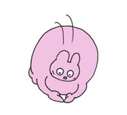 Round Frog and Rabbit sticker #7568689