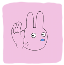 Round Frog and Rabbit sticker #7568691