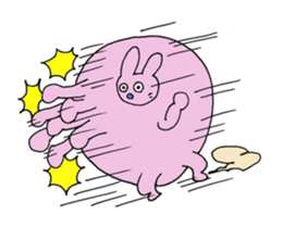 Round Frog and Rabbit sticker #7568693