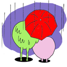 Round Frog and Rabbit sticker #7568698