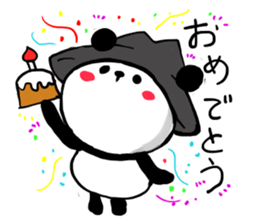 HAT PANDA 2 sticker #7568757
