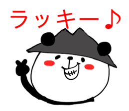 HAT PANDA 2 sticker #7568767