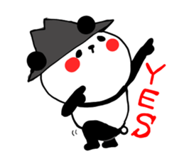 HAT PANDA 2 sticker #7568768